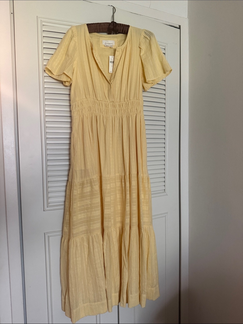 Anthropologie Somerset Maxi Dress in Canary